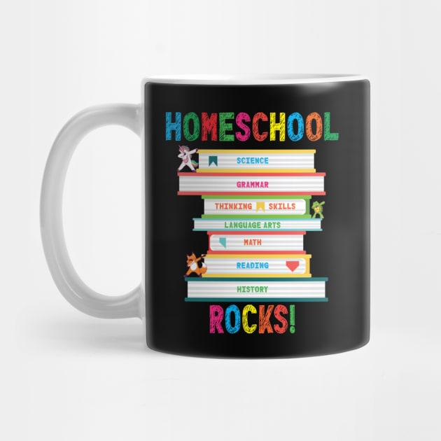 Homeschool Rocks Dabbing Unicorn Fox Turtle Education Books by Rosemarie Guieb Designs